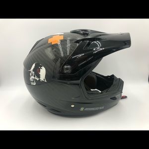 BRP Black Carbon Fibre Helmet MX7-XPR Adult Large